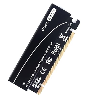 Novonest M.2 NVME SSD to PCIE 4.0アダプター 変換カード PCie x 16スロット サポート M.2 Mキー NVMe SSD 2230/2242/2260/2280サポート M.2 PCIE 3.0に下位互換 ヒー