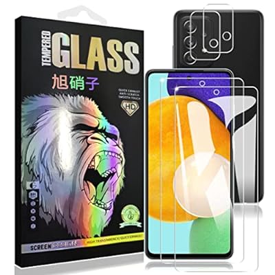 【4枚セット- AGC旭硝子 - 高 品質】 対応 Galaxy A52 5G SC-53B フィルム 【2枚】+ レンズフィルム 【..