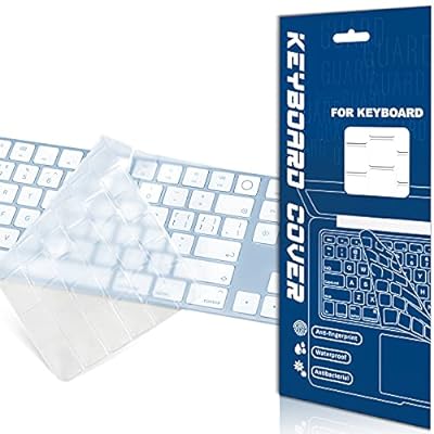 【2021年 M1チップ 搭載 モデル】キーボードカバー for 24インチ iMac Magic Keyboard 対応 A2520 英語(US)配列 保護極薄 高い透明感 耐磨 Magic Keyboard 用 保護 フィルム