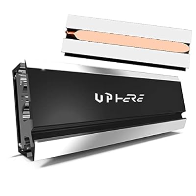 Novonest M.2 SSD ヒートシンク 2280mm 高性能SSD冷却ヒートシンク M.2 SSDクーラー アルミ製 熱伝導シート 純銅ヒートパイプ付 両面サーマルシリコンパッド付き 汎用型 冷却 銅管 放熱 黒「M202-BK」