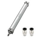 空圧標準シリンダ、SC 40-300、PT1/4ポート、口径40mm、ストローク300mm、複動式