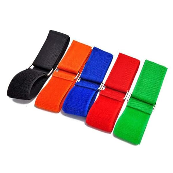 二人三脚用ベルト バンド グループ分け 固定 伸縮性あり 運動会 スポーツ マジックテープ式 サバゲー ゲーム アウトドア (ブラック, 2本セット)