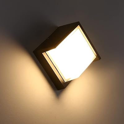 LED ブラケットライト 玄関ライト ポーチライト 防雨型 IP65 門柱灯 ウォールランプ 壁掛け灯 玄関照明 壁掛け照明 間接照明 勝手口 外灯 玄関灯 ウォールライト 防犯ライト 装飾ランプ 階段 廊下 庭園灯 18W（ウォームホワイト）