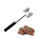 肉たたき 肉筋切り アルミニウム 両面ミートハンマー 肉叩き キッチン用品 くなる調味料が染み込み料理用… (片面が大針で片面が小針)