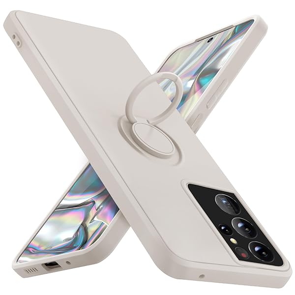 樂天商城 - 対応 Galaxy s21 ultra 用の ケース リング 耐衝撃 シリコン カバー tpu 指紋防止 リング付き車載ホ