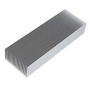 大型 ヒートシンク 冷却 フィンアルミ 400 x 69 x 36mm クーラー 27 フィン 冷却板 放熱板 銀色(2)