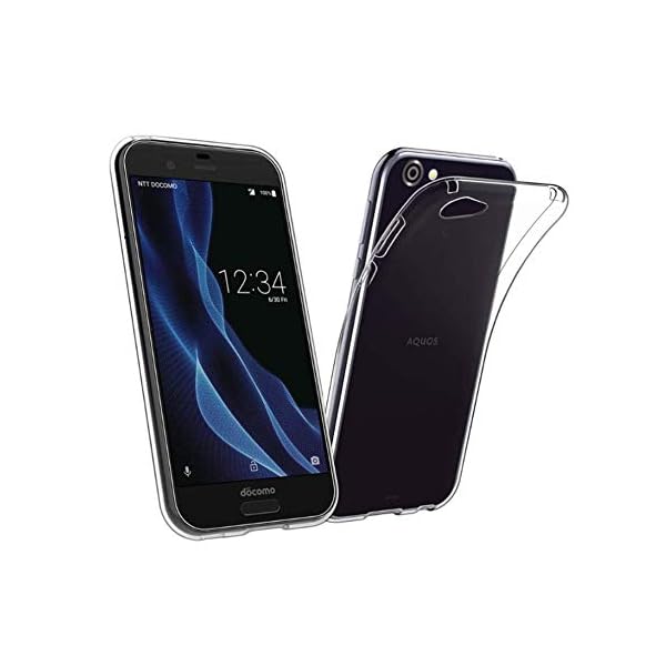 対応 AQUOS R docomo SH-03J/SHARP R/SHV39/Softbank 604SH 用の ケース TPU 透明保護ソフト シリコンケース 薄型 上質TPU クリア 全透明、耐衝撃、汚れ防止、 耐水、防指紋散熱加工の超薄型、最軽