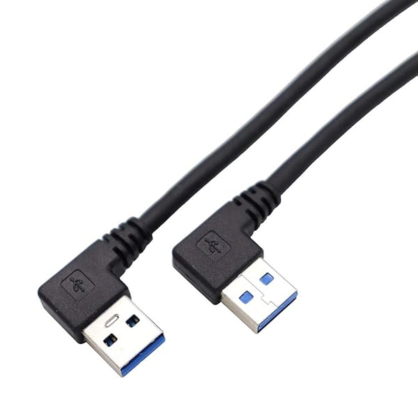 USB 3.0 A(オス)-A(オス) ケーブル タイプA オス-オス 金メッキ データ高速伝送 (0.6m)