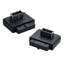 USB 3.1 フロントパネルソケット Key-A Type-E to USB 3.0 20ピン ヘッダー オス延長アダプター マザーボード用 2個(2)