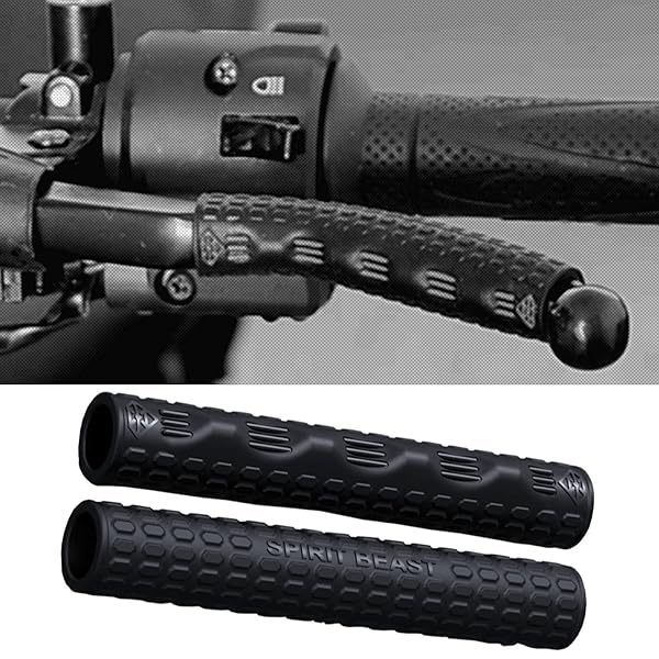 バイク ブレーキレバーカバー レバーラップ 100mm 汎用 2本1セット (ブラック)