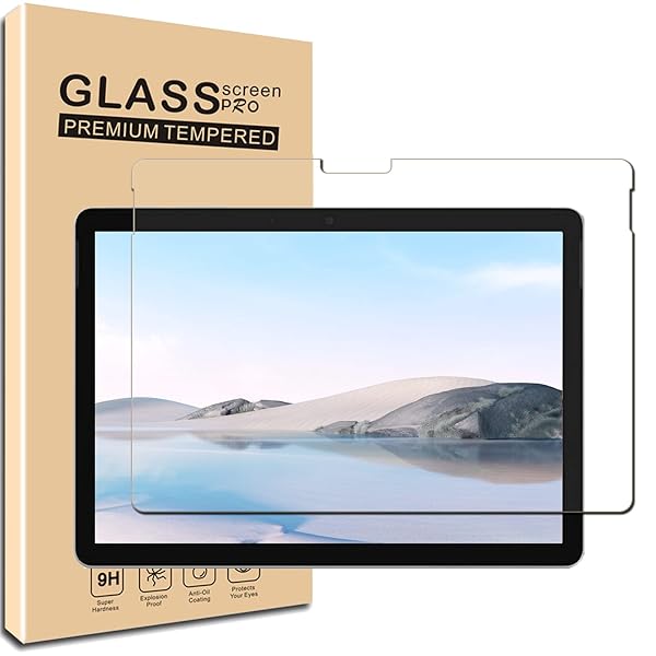 【1枚セッ】 Surface Go 3/Go 2 用の フィルム surface Go3 (2021) / Go2 (2020) / Go (2018) 用の ガラスフィルム 日本旭硝子製 強化液晶保護フィルム ワンタッチ貼付け/気泡ゼロ/ケースと干