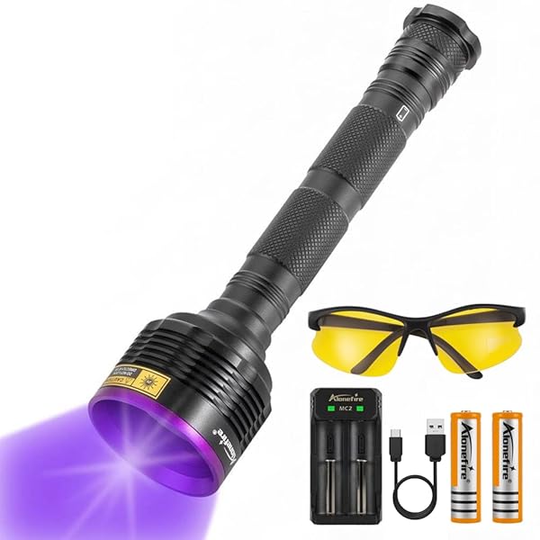 SV56 30W 紫外線 ブラックライト 強力 UV LED ライト 波長365nm USB充電式 アニサキスライト ウッド灯..