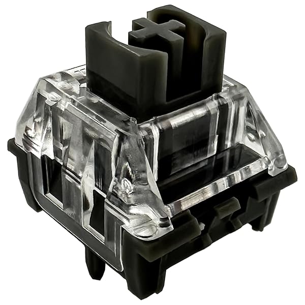 Kailh Midnight PROスイッチ メカニカルゲームキーボード用、5ピン/40gfリニア/サイレントスイッチ(ミッドナイトリニア、72個)