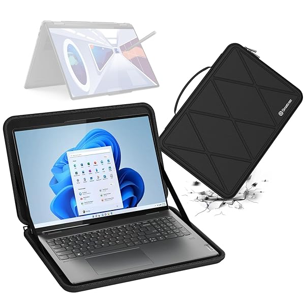 ハードEVA保護スリーブケース 16インチ Lenovo Yoga 7i (16インチ Intel)/Yoga 7 (16インチ AMD) 2-in-1 、Yoga 7i/Yoga 7 Gen 8、 15.6 インチ ThinkPad T15p Ge