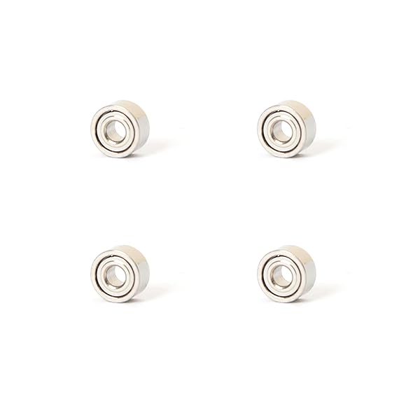 ミニチュアベアリング 4mm×1.5mm×2mm 4個入り ミニベアリング ボールベアリング 両面メタルシールド 深..