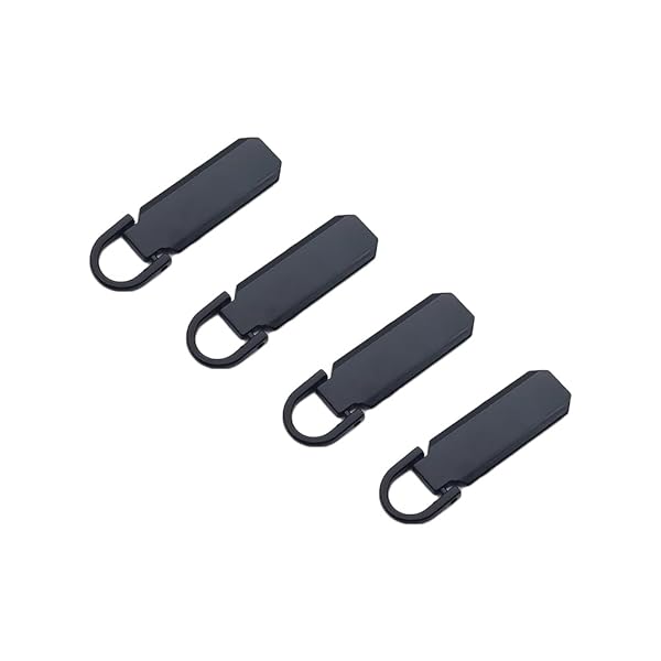 ファスナー持ち手 ファスナー引き手 3号 4個セット 服パーツ 合金製品 簡単着脱 スーツケース/衣類/バ..