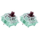 Gateron Jade シリーズ デュアルステージ スプリング プレルーブ スイッチ ブラウン V3 Pro、3ピン 55gf タクタイル/RGB/LED ス...