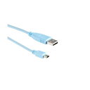 コンソールケーブル(Cisco CAB-Console-USBに対応)、長さ6フィート、タイプAからタイプミニB、ロールオーバー、2.0、ルーター、スイッチ、ファイアウォールへの接続。