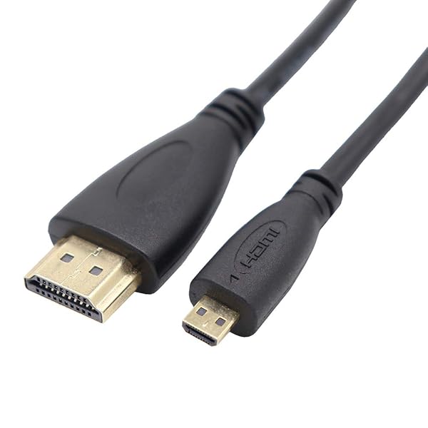 ハイスピード HDMI(オス)to micro HDMI(オス)変換ケーブル HDMIタイプAオス-micro HDMIタイプD(micro)オス 金メッキコネクタ搭載 高速データ伝送 (1.0m)
