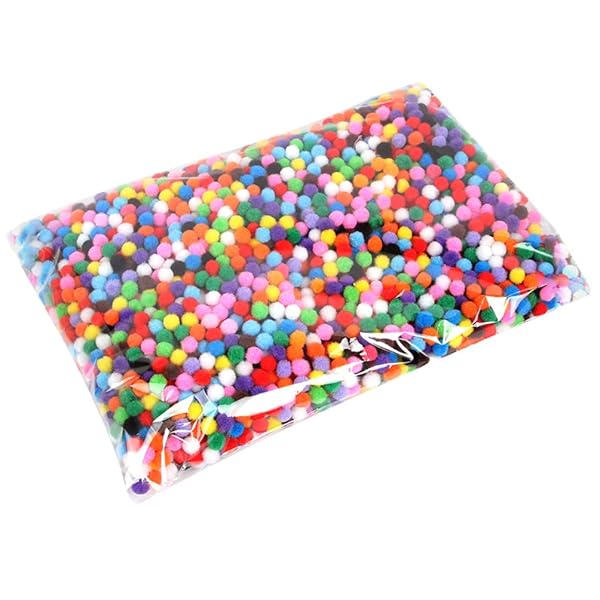 ポンポンボール 2cm 1000個 フェルト玉 フェルトボール DIY用 手芸パーツ 手作り素材 毛玉 猫おもちゃ 1000個セット（ランダムな色）