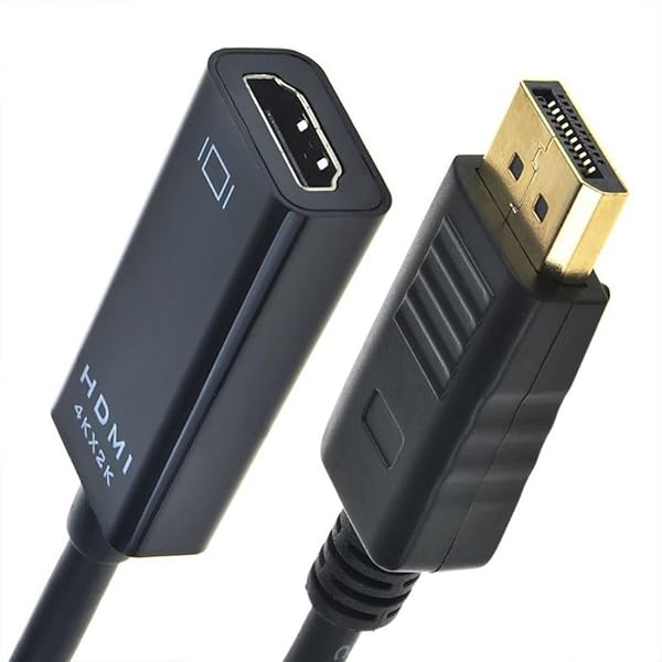 CY DisplayPort - HDMIアダプター、DP DisplayPortオス-HDMI 1.4メスディスプレイモニターコンバーター 4K 2K 30hz ウルトラHDケーブルアダプター。