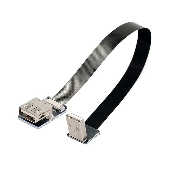 ダウン アングル USB 2.0 Type-A オス - 