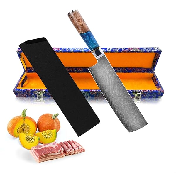 菜切包丁 野菜 包丁 ステンレス 67層ダマスカス 刃渡り170mm VG10 薄刃 ダマスカス包丁 高硬度、永切れ..