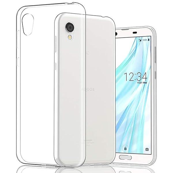AQUOS Sense2/Android One S5 用の スマホケース SH-01L/SHV43/SH-M08 用の カバー TPU 超薄型 全面保護 ケー...