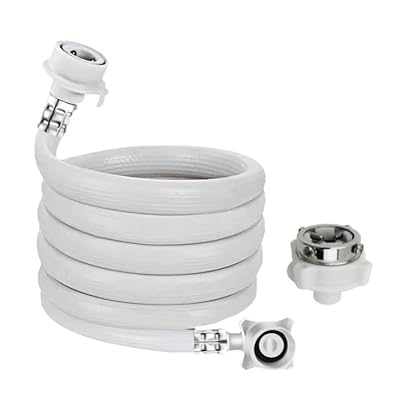 洗濯機給水ホース 自動洗濯機給水ホース 元口付き 給水ホース 自動給水 抗菌 防臭 抜け防止 水漏れ防止 (250cm)