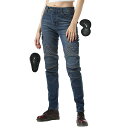 ライディングパンツ レディース バイク パンツ プロテクター バイクウェア 耐磨耗 バイクレディースパンツ 春夏秋向け バイクズボン ストレート 伸縮性 ブルーA Mサイズ