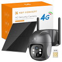 【4G・Wi-Fi/ネット環境不要】 防犯カメラ ソーラー 4Gカメラ SIMカメラ 2.5K 4MP PIR人体検知 完全無線 PTZ 夜間カラー撮影 アプリ...