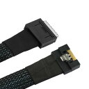 Oculink PCIe PCI-Express データアクティブケーブル SFF-8611 8i - SFF-8654 8i 8X スリムライン SSD 50cm(2)