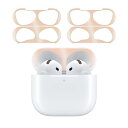 【2024強化版】 for AirPods 4 ダストガード エアーポッズ 4用 ガードカバー 故障防止 吸着 ほこり ゴミ 金属製 侵入防止 防塵 粉塵防止 ...