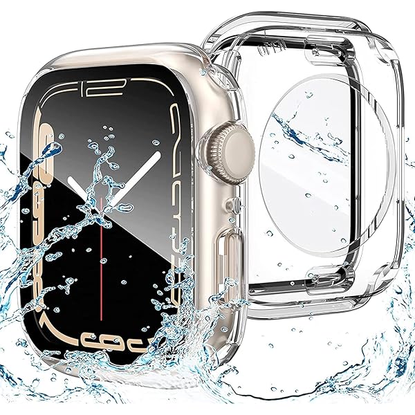 for Apple Watch ケース 360度全面防水 バンド 水泳・スポーツ専用 ガラスフィルム 一体型 apple watch 用 カバー 360フルボディ防水 アップルウォッチ ケース Apple Watch Series 10 46mm対応