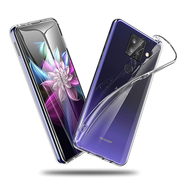 AQUOS sense4 Plus 用の スマホケース SH-M16 /SH-RM16 用の カバー 超薄型 全面保護 ケース ソフト ケース クリア シリコン...