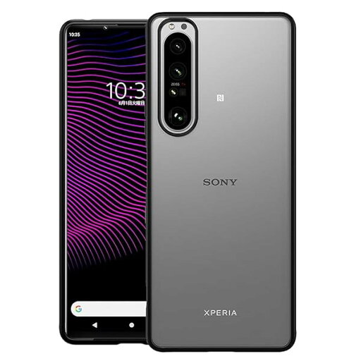 For Xperia1 III ケース SO-51B SOG03ケース ストラップホール付き 対応 TPU ソフトケース 耐衝撃 衝撃 吸収 指紋防止 薄型 軽量 半透明 マット加工 黄ばみなし エクスペリア ワン マークスリー (ブラック+ホワイト For Xperia1 III ケース SO-51B SOG03ケース ストラップホール付き 対応 TPU ソフトケース 耐衝撃 衝撃 吸収 指紋防止 薄型 軽量 半透明 マット加工 黄ばみなし エクスペリア ワン マークスリー (ブラック+ホワイト