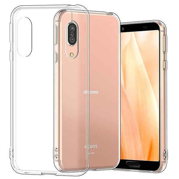 AQUOS sense3/SH-02M 用の スマホケース sense3 lite/SH-RM12/SHV45 用の カバー TPU 超薄型 全面保護 ケース ...
