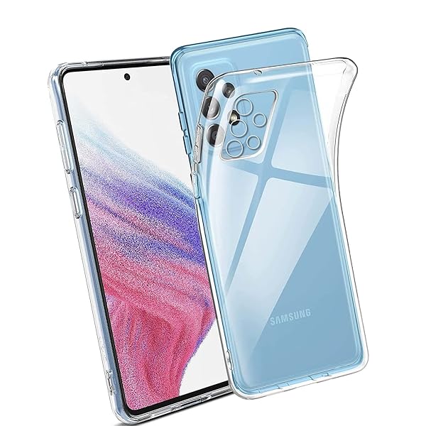 Galaxy A53 5G 用の スマホケース SC-53C/SCG15 用の カバー TPU 超薄型 全面保護 ケース ソフト ケース クリア シリコン 透明...