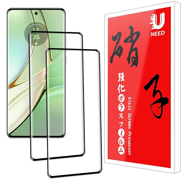 【2枚セット】 Motorola Edge 40 用のフィルム Edge40 用の ガラスフィルム 強化液晶保護フィルム ワンタッチ貼付け/気泡ゼロ/ケースと干...