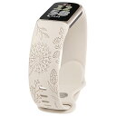 Fitbit Charge6/Charge5バンド フィットビット チャージ6/チャージ5に対応 柔らかいスポーツバンド 花柄シリコン交換ベルト かわいい おし...