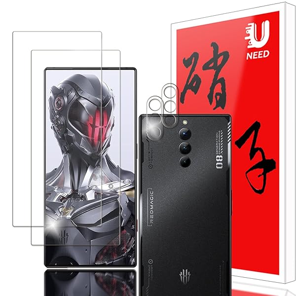 【2+2枚セット】REDMAGIC 8 Pro 用のガラスフィルム(2枚)+カメラフィルム(2枚)Red Magic 8S pro 用の フイルム 強化液晶保護...