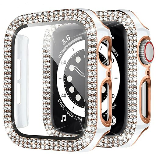 アップルウォッチ カバー40mm 41mm 42mm 44mm 45mm 46mm対応 アップルウォッチ 本体 ダブルダイヤモンド ガラスフィルム付 超薄型 PC+ガラス素材 高透過率apple watch カバーキズ防止 簡単に取り付け・取 全面保 アップルウォッチ カバー40mm 41mm 42mm 44mm 45mm 46mm対応 アップルウォッチ 本体 ダブルダイヤモンド ガラスフィルム付 超薄型 PC+ガラス素材 高透過率apple watch カバーキズ防止 簡単に取り付け・取 全面保