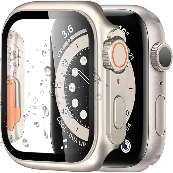 アップルウォッチ カバー40mm 44mm 41mm 45mm対応 数秒で Ultra シリーズの外観に変換できます 超薄型 PC+ガラス素材 高透過率apple watch カバーキズ防止 簡単に取り付け・取 全面保護 apple watch ケー