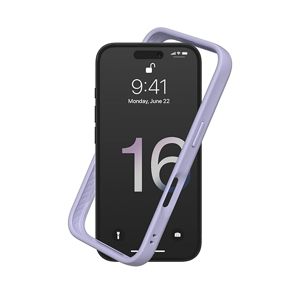 [iPhone 16 Plus] CrashGuard バンパー ケース 耐衝擊 米軍MIL規格 衝撃吸収 傷 指紋 防止 薄型 軽量 SGS認証 - ラベンダー