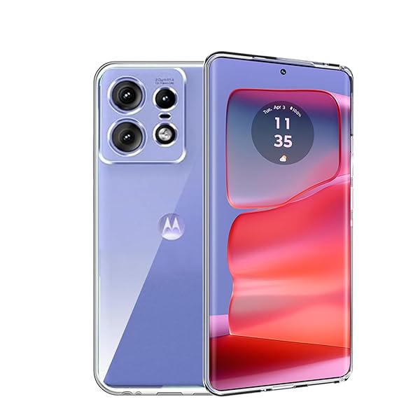 Moto Edge 50s Pro 用の スマホケース Moto Edge 50 Pro 用の カバー TPU 超薄型 全面保護 ケース ソフト ケース クリア...