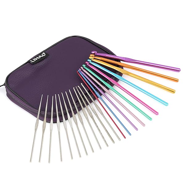 かぎ針 編み針 22本 セット 毛糸 かぎ針10本とレースあみ針12本 ケース付き 編み物 セーター マフラー ニット 帽子 編物 母の日プレゼント ギフト