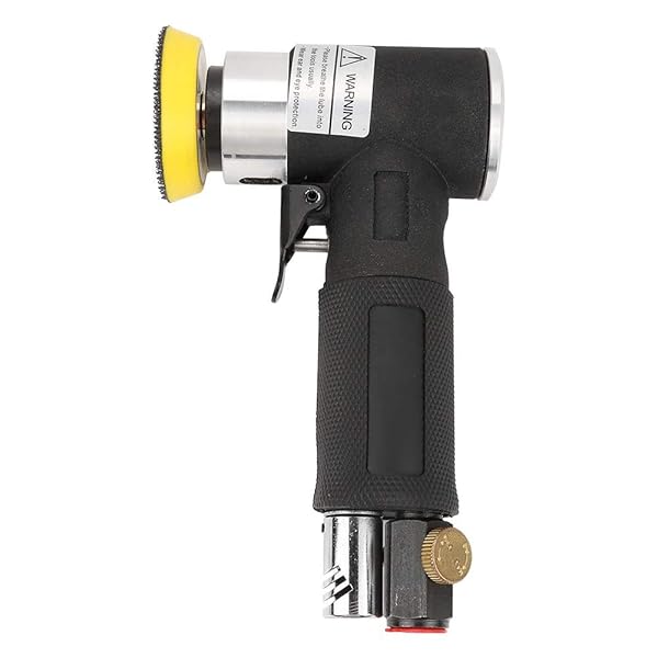 ミニエアアングルグラインダー90°空気圧ポリッシャー+ 2インチ3インチサンディングパッドオービタルサ..