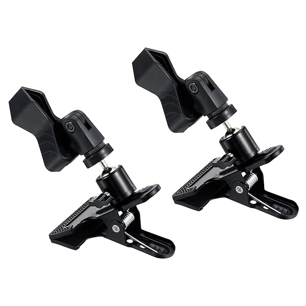 刺繍キャップホルダー 360°回転 調整可能 テーブルクランプ 2個入り ミシン用 金属クロス クリップ 開..