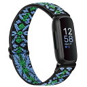 ストレッチナイロンスマートウォッチベルトFitbit Inspire 3/Fitbit Inspire 2/Fitbit Inspire/Fitbit Insp...