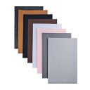 硬質フェルト、クラフト用2mm厚フェルトシート、DIYプロジェクト用8個20x30cm硬質フェルト生地正方形 (グレーブラウンシリーズ)